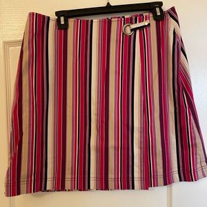 Wrap around Skort. Shorts with attached covered skirt.